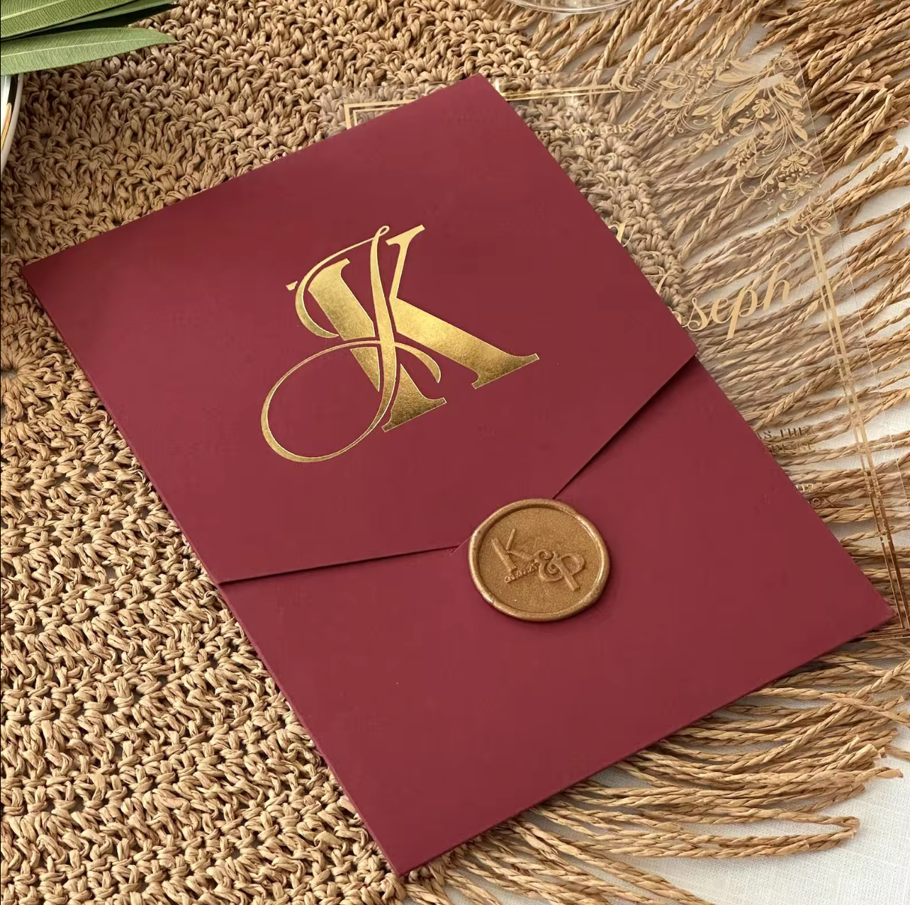 Transparent Acrylic Invitation Cards (set of 100)