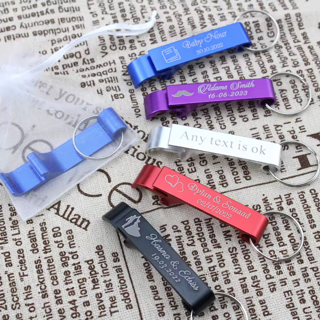 Keychains bottle openers (set of 100)