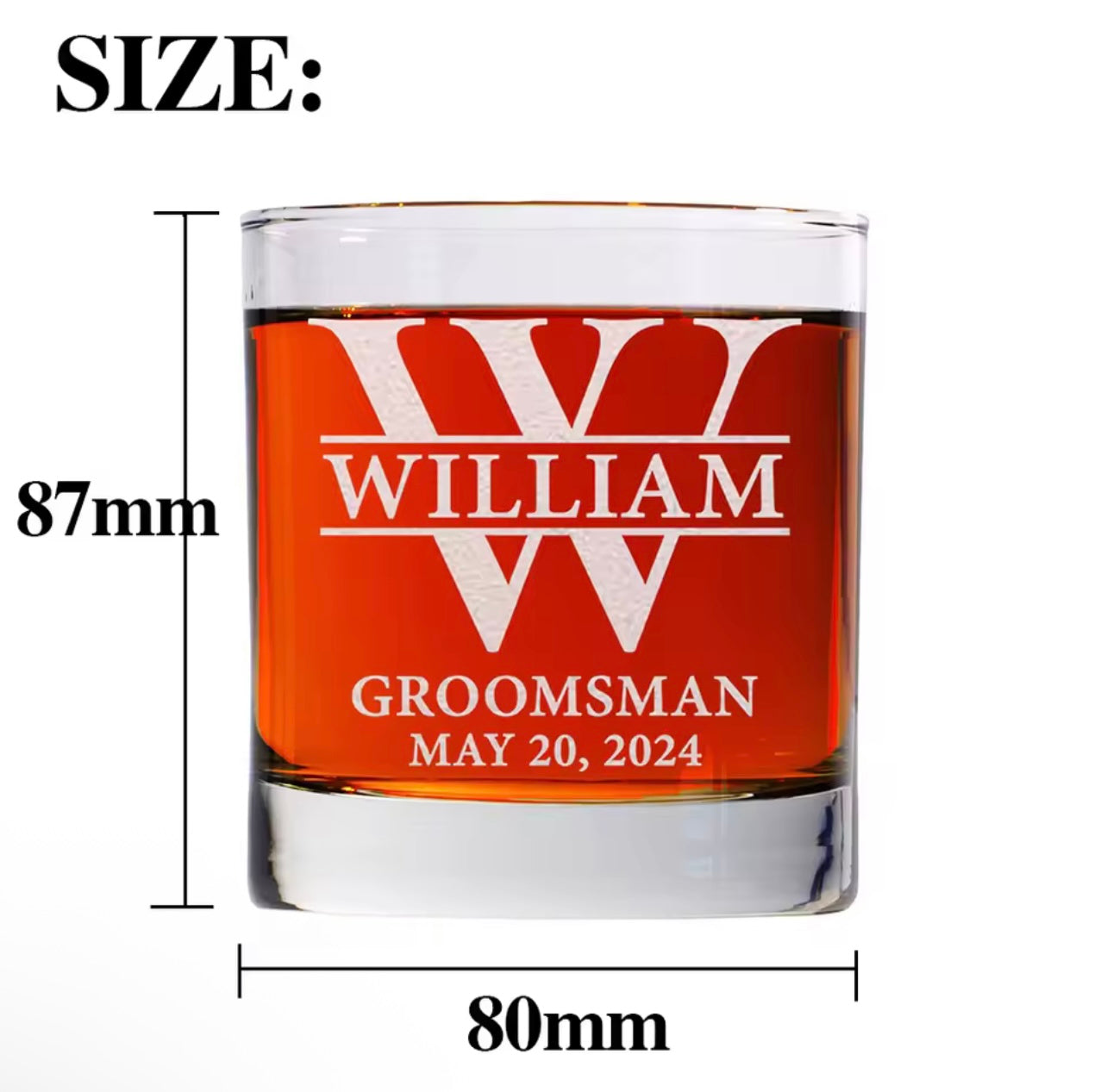 Personalized Whisky Glass