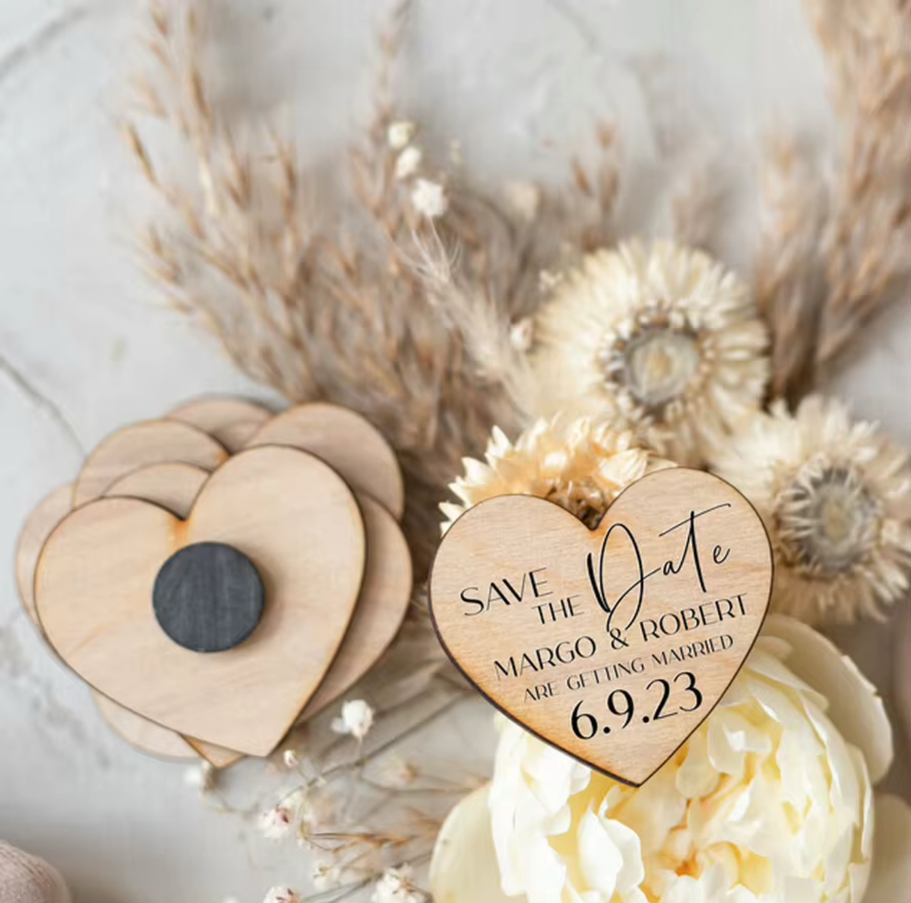 Invitation Cards & Save The Date Magnets (set of 100)