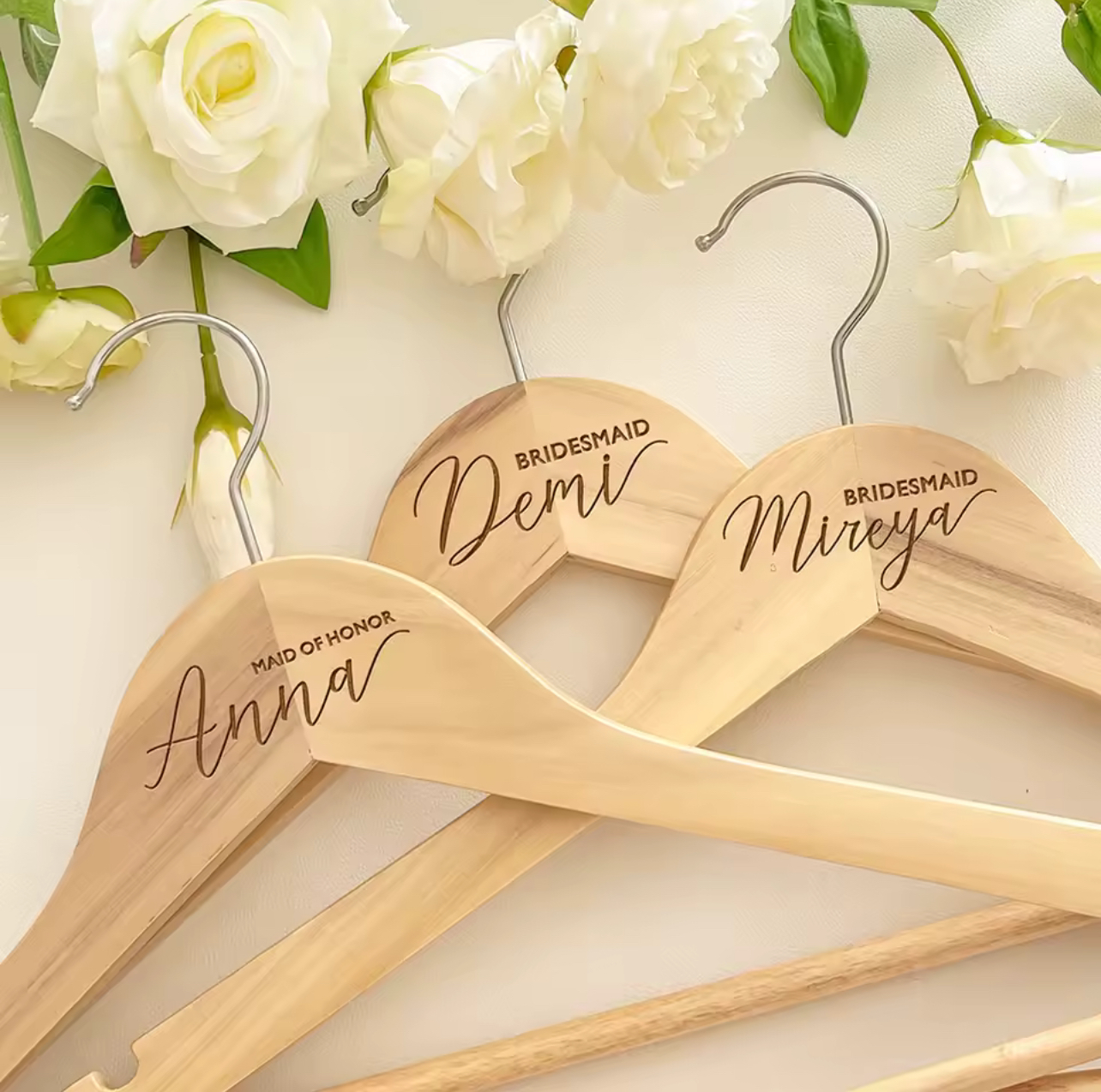 Personalized Engraved Wooden Hanger