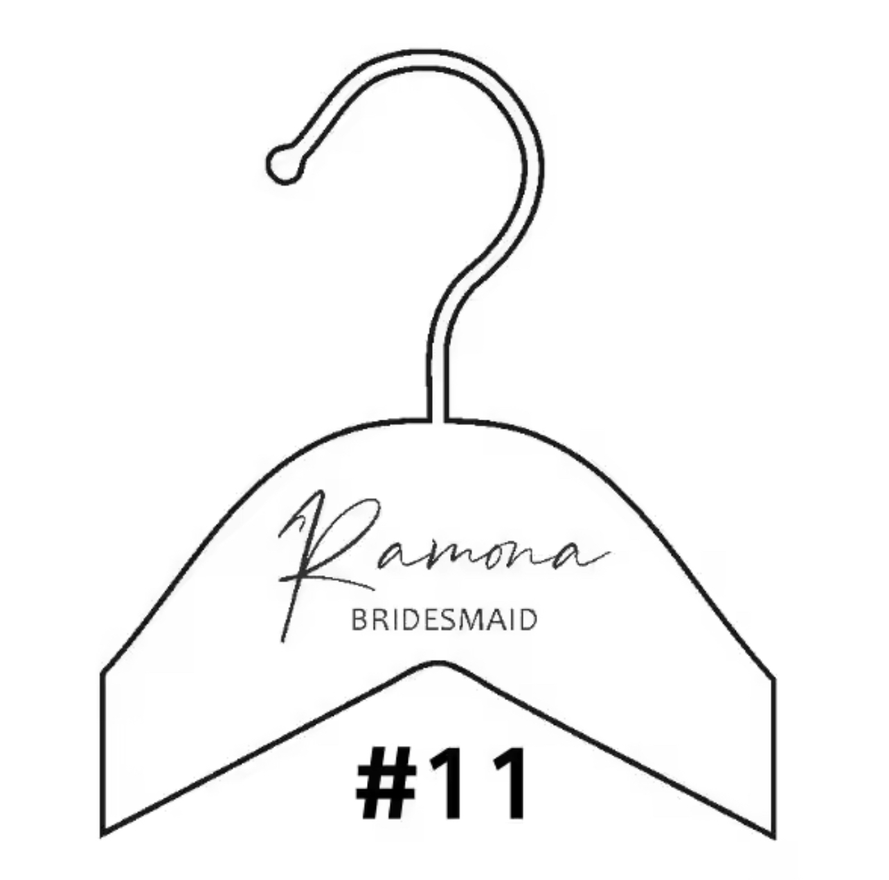 Personalized Engraved Wooden Hanger