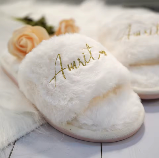Personalized Fluffy Slippers