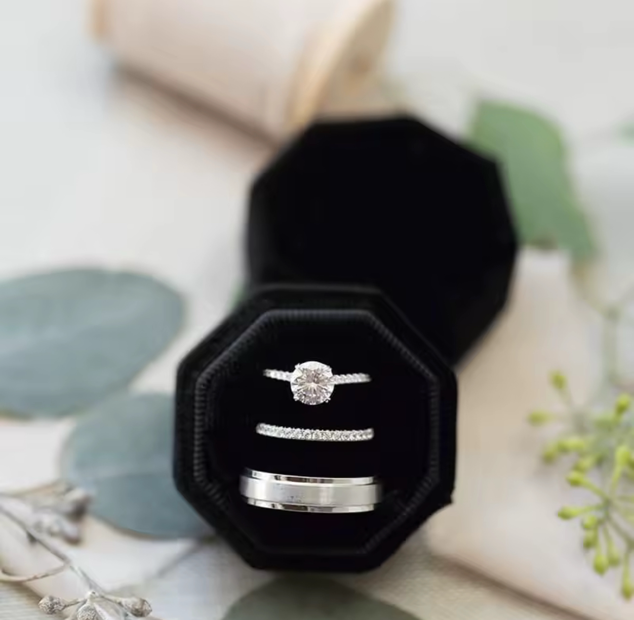 Love’s Heaven Ring Box - Personalized