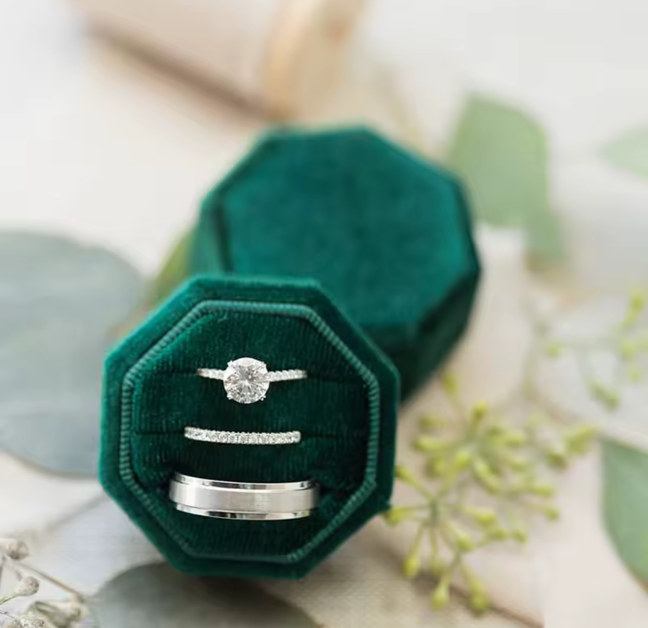 Love’s Heaven Ring Box - Personalized