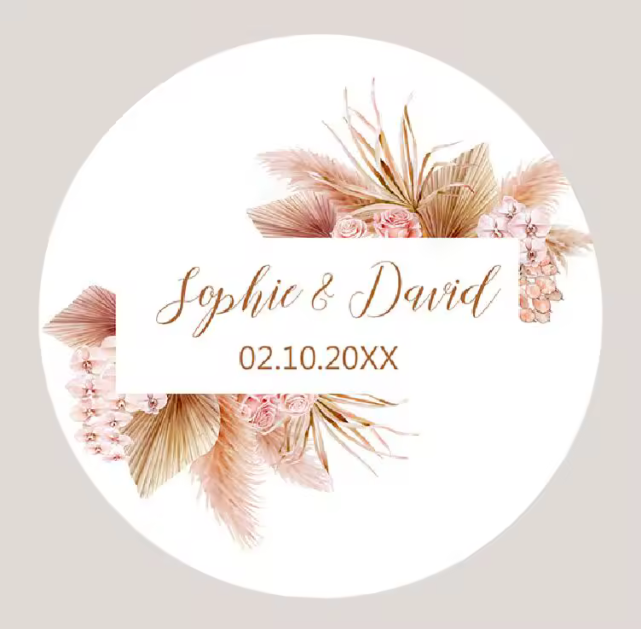 Personalized Stickers - The Whispering Petals (96pcs)