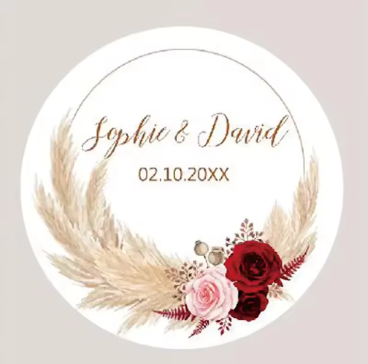 Personalized Stickers - The Whispering Petals (96pcs)