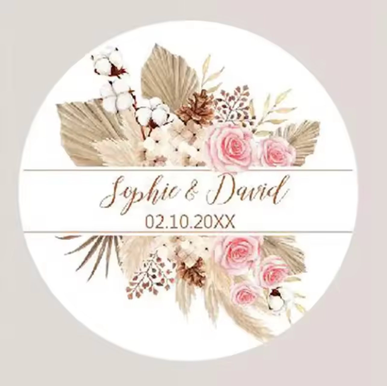 Personalized Stickers - The Whispering Petals (96pcs)