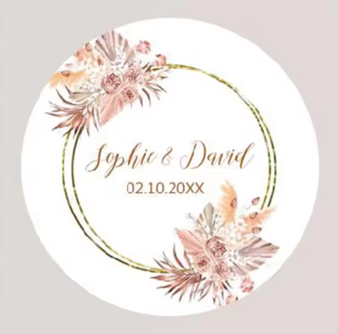 Personalized Stickers - The Whispering Petals (96pcs)