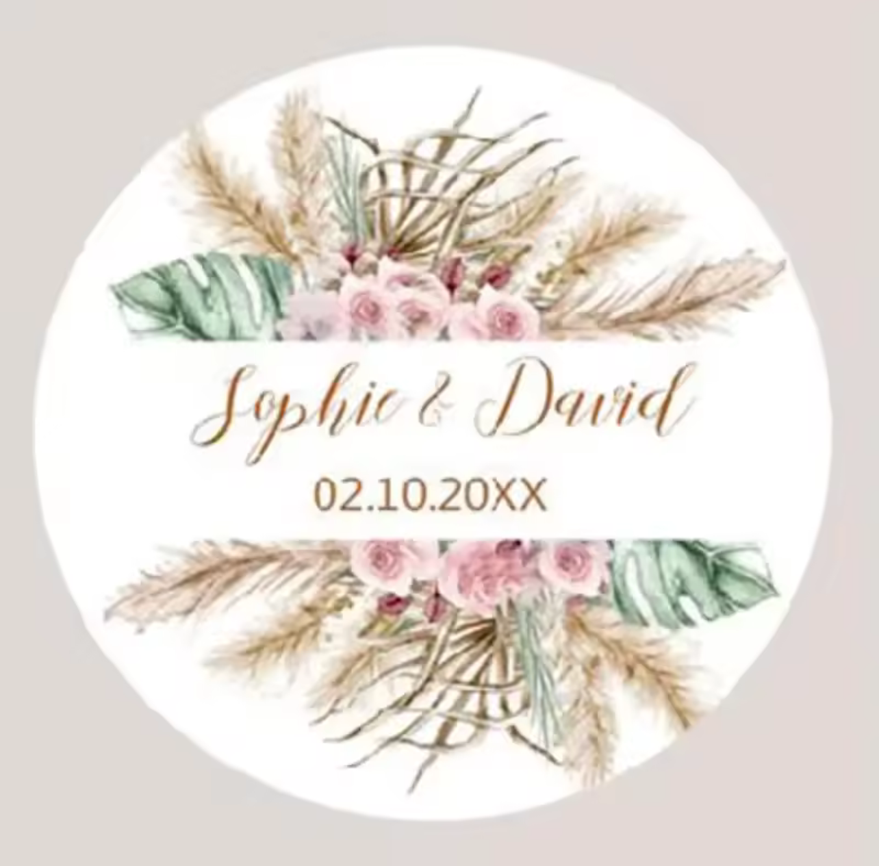 Personalized Stickers - The Whispering Petals (96pcs)