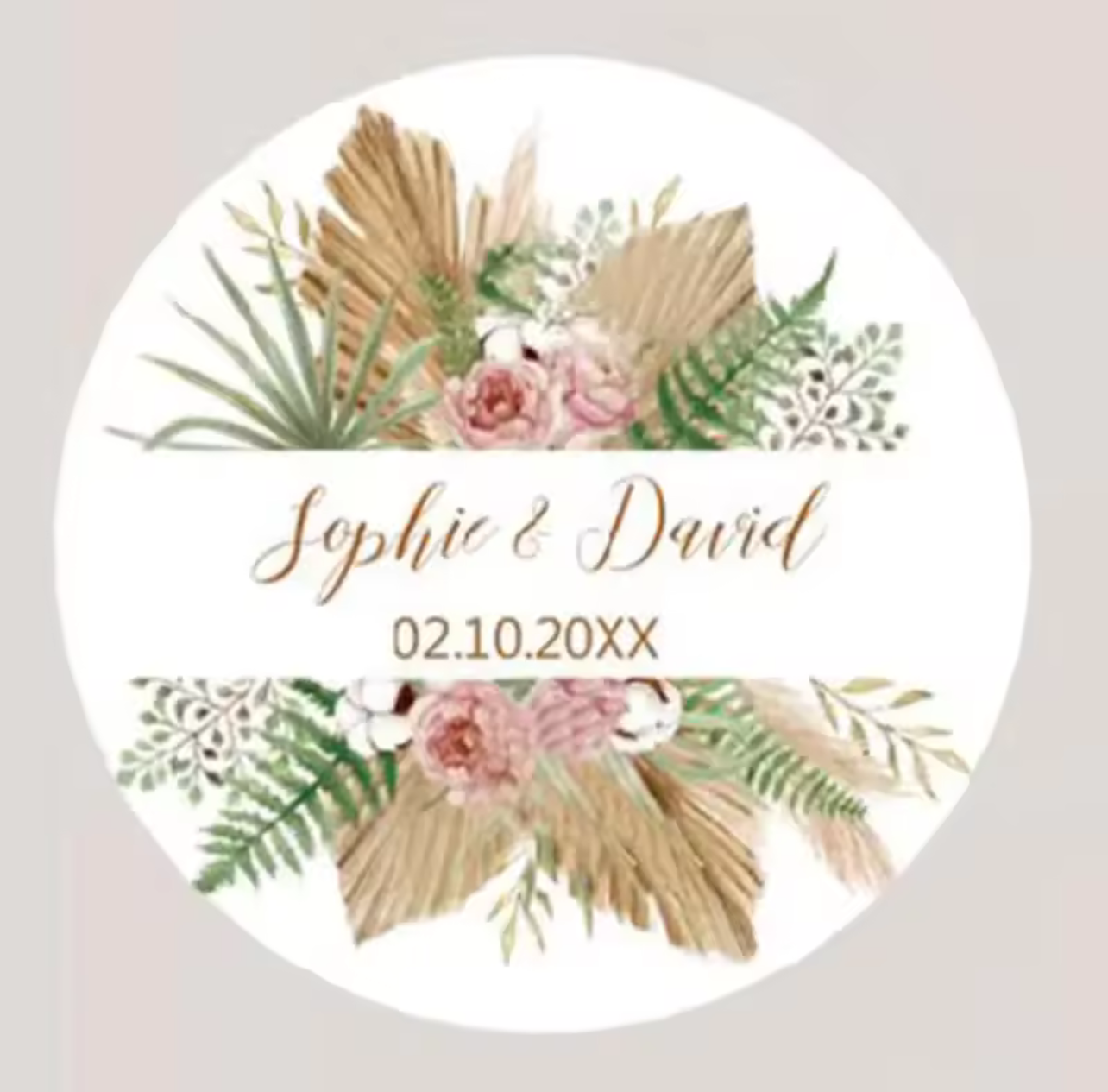 Personalized Stickers - The Whispering Petals (96pcs)