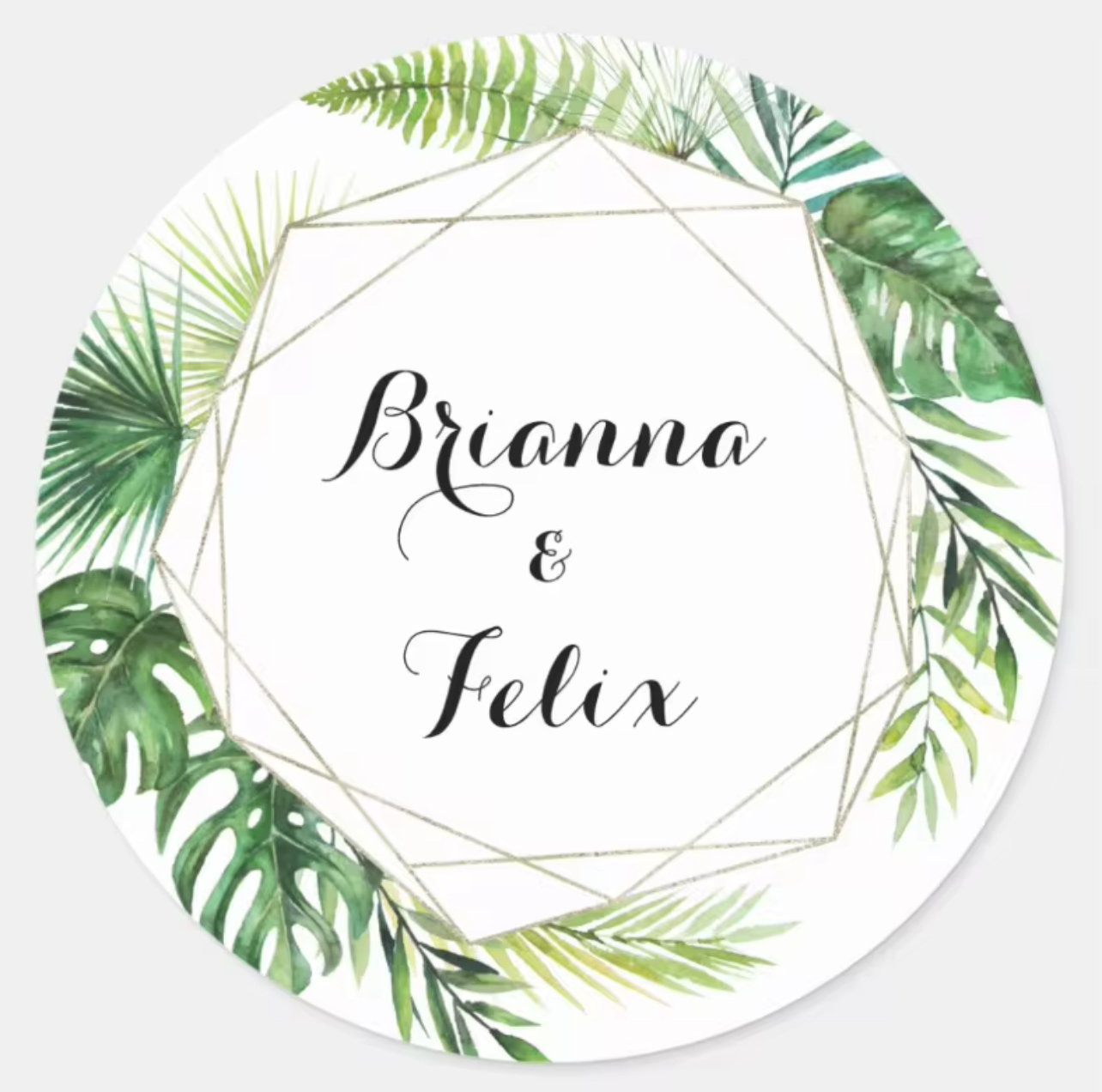Personalized Stickers - Romantic Bloom