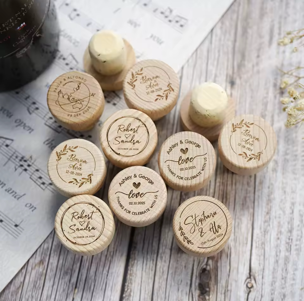 Personalized Wine Stoppers (50pcs)