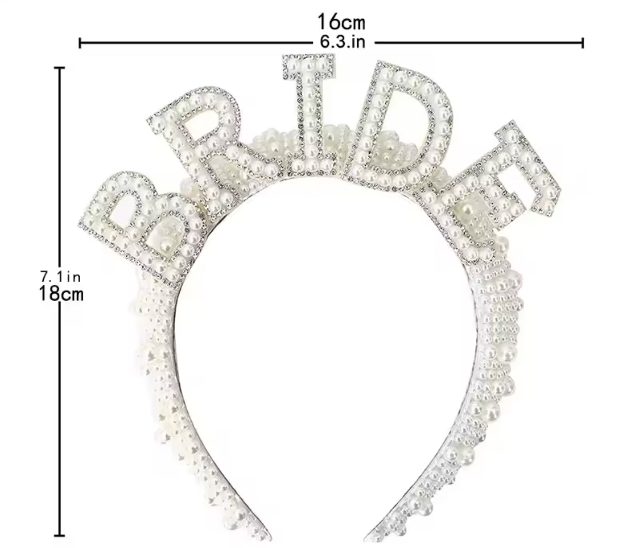 Bride To Be Pearl Crown