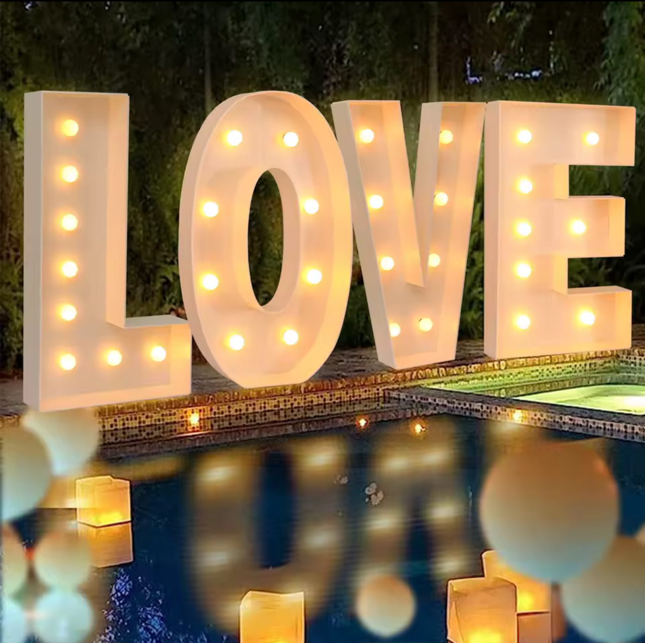 Giant Letter With Led Lights