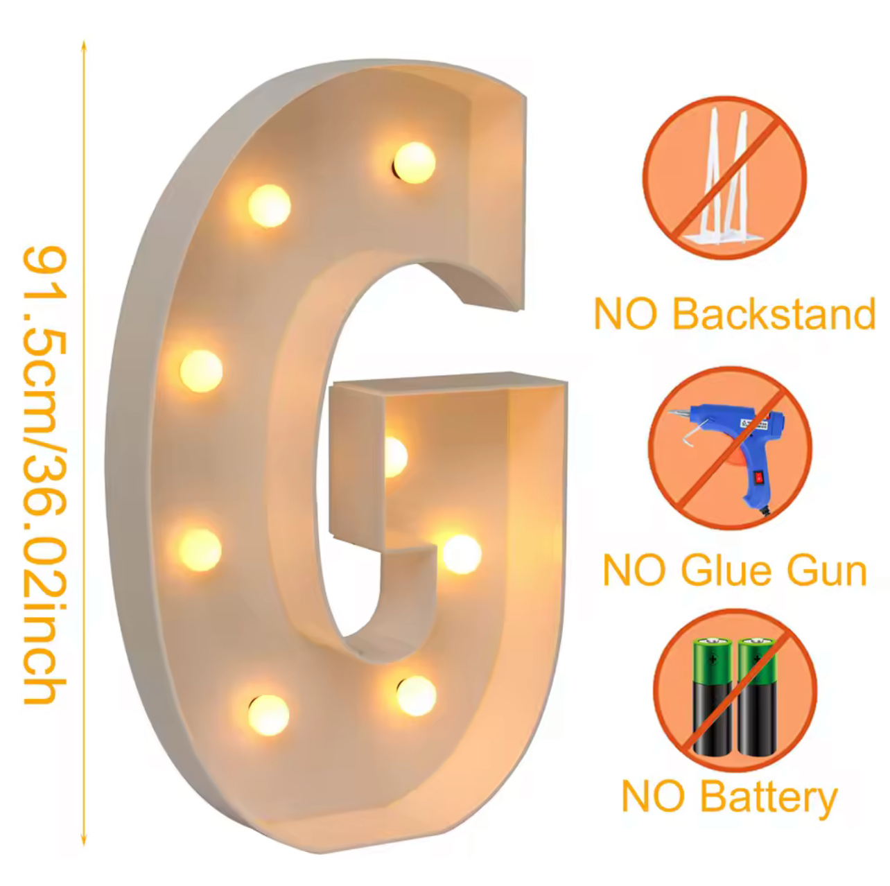 Giant Letter With Led Lights