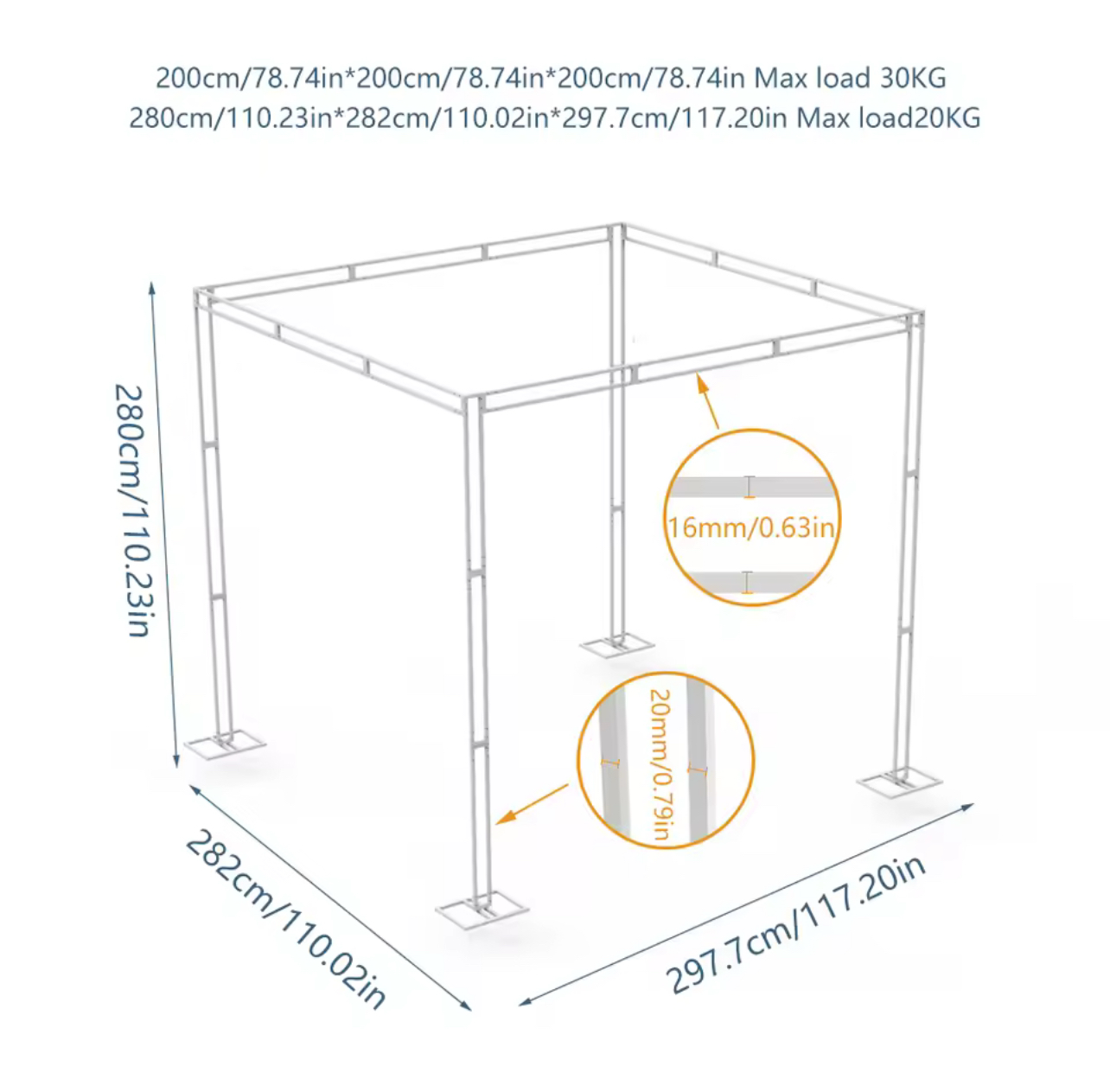 Heavy Duty Stage Canopy Stand