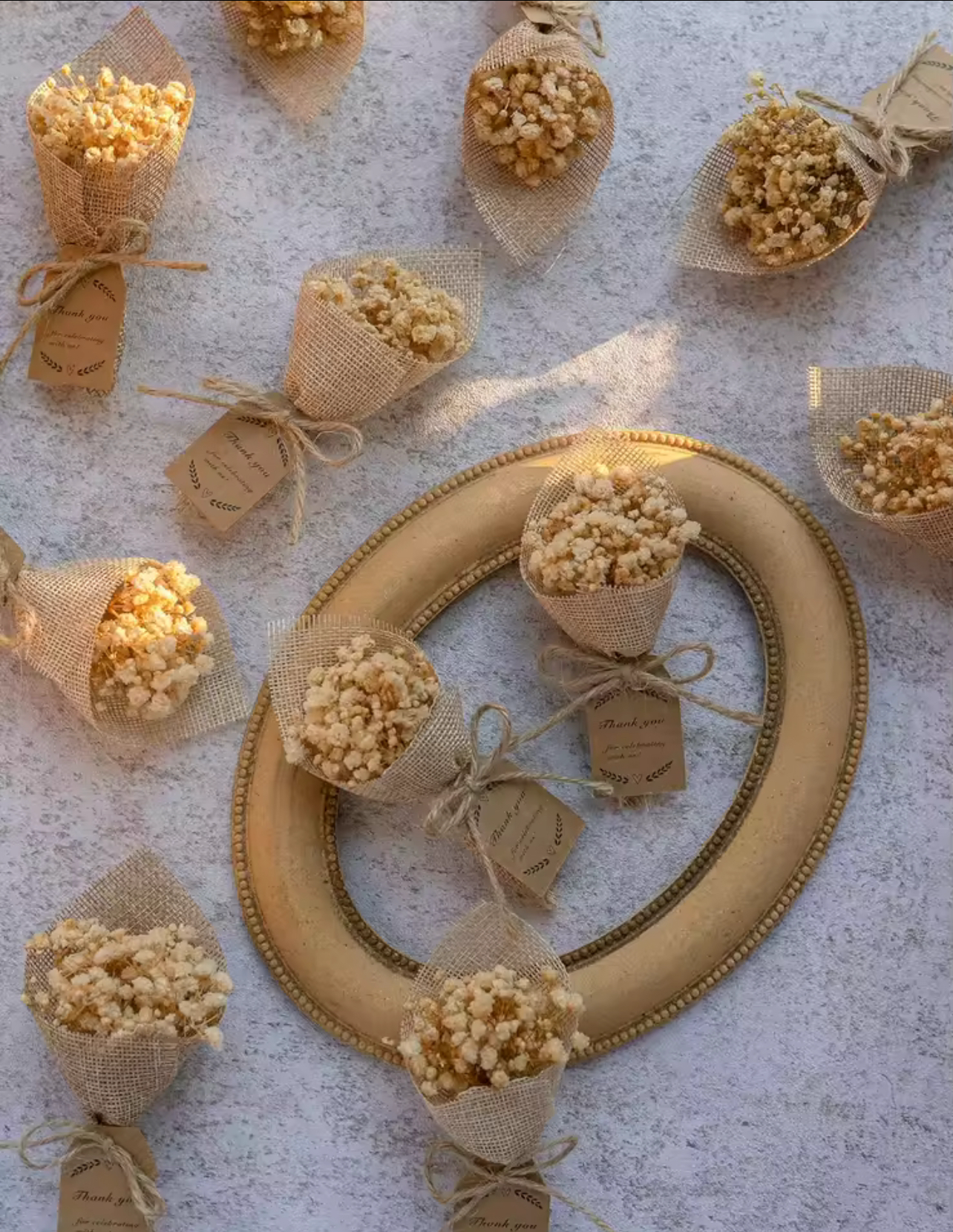 Mini Magnet Dried Flowers Bouquet (20pcs)