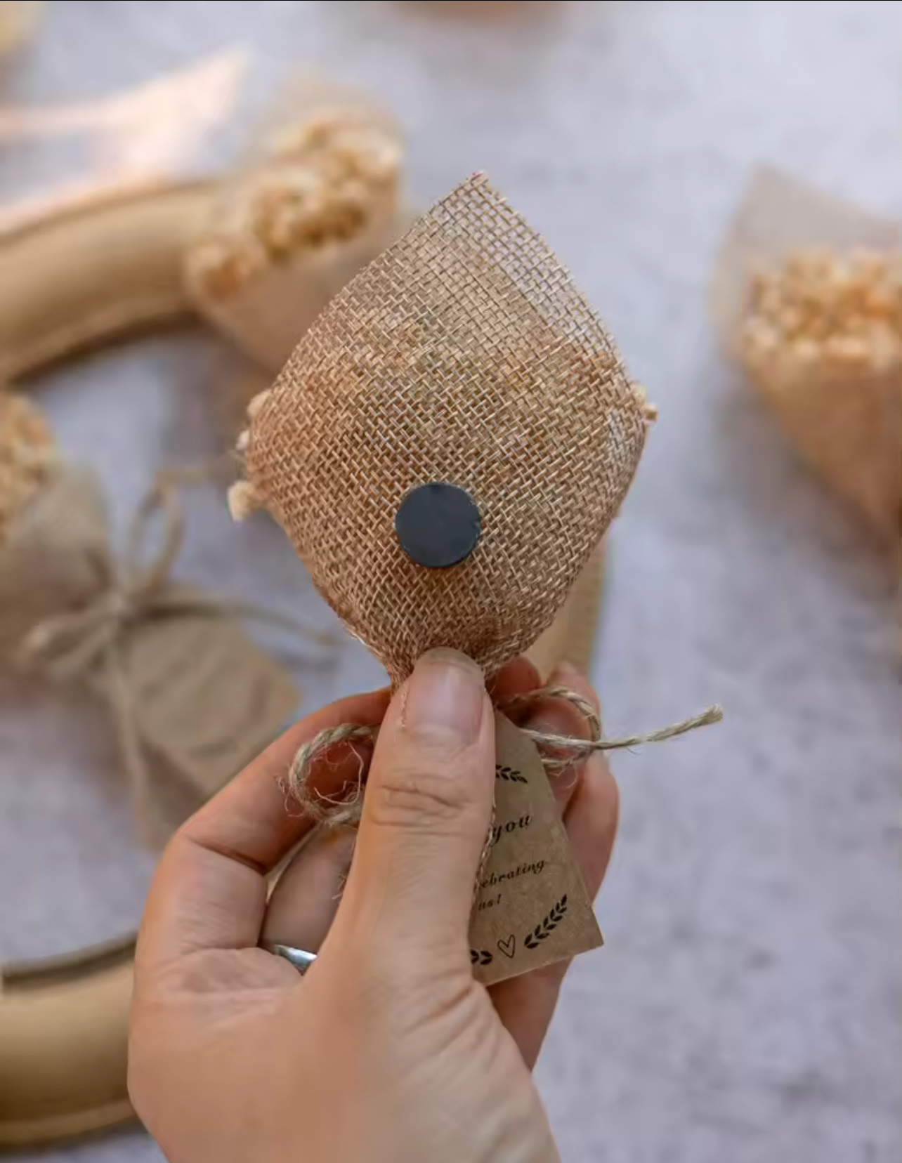 Mini Magnet Dried Flowers Bouquet (20pcs)