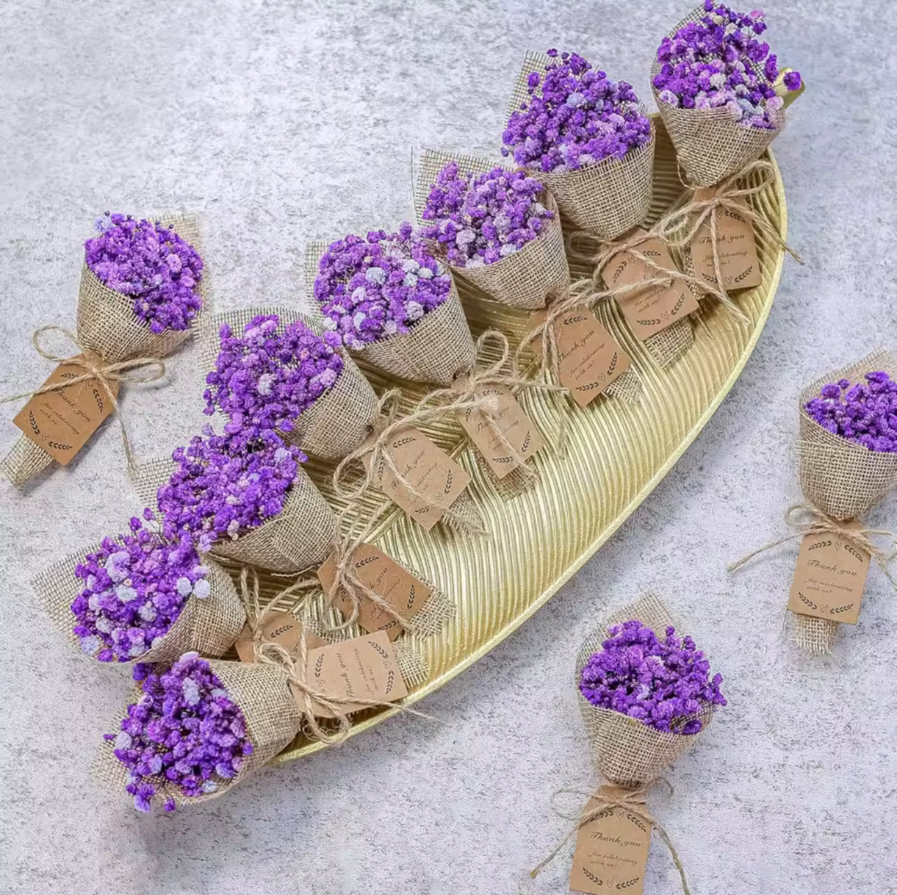 Mini Magnet Dried Flowers Bouquet (20pcs)