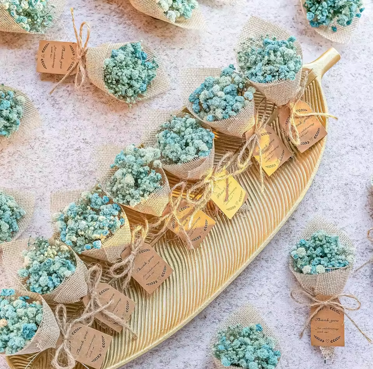 Mini Magnet Dried Flowers Bouquet (20pcs)