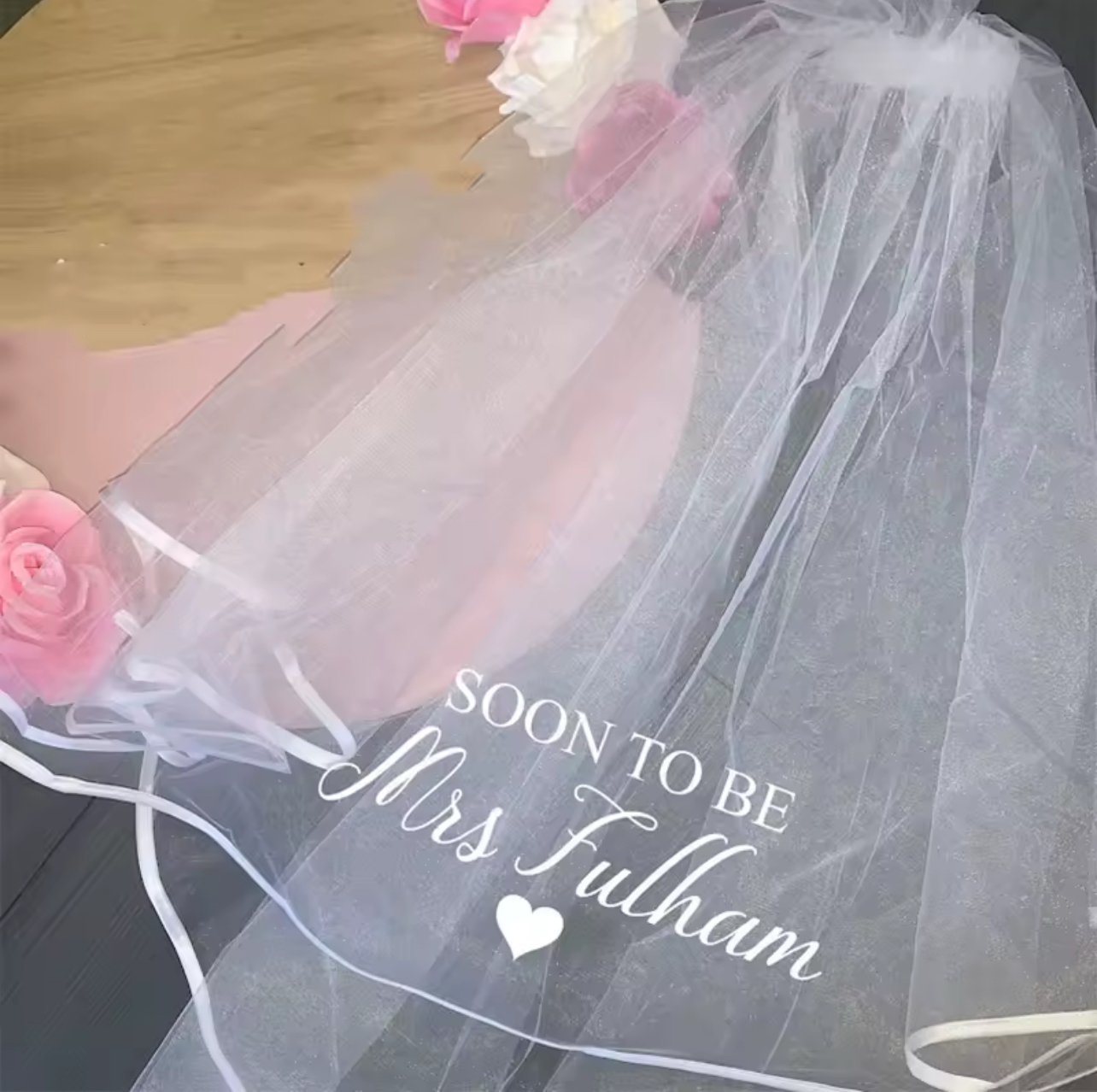 Personalized Bachelorette Veil
