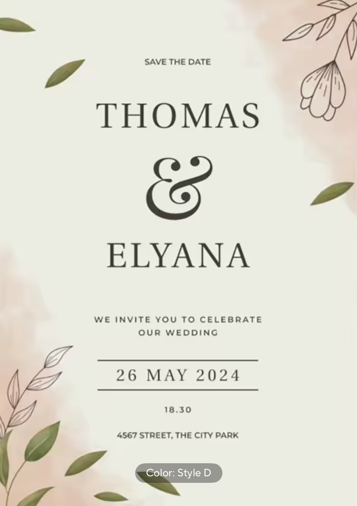 Invitation Cards - Eternal Flame Collection (set of 100)