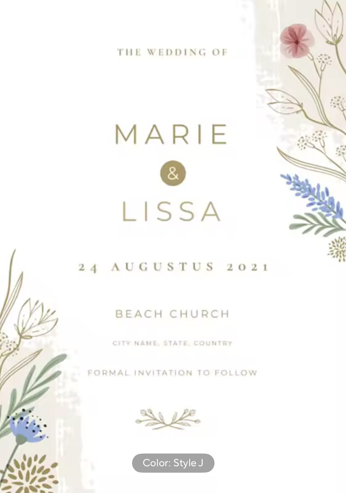 Invitation Cards - Eternal Flame Collection (set of 100)