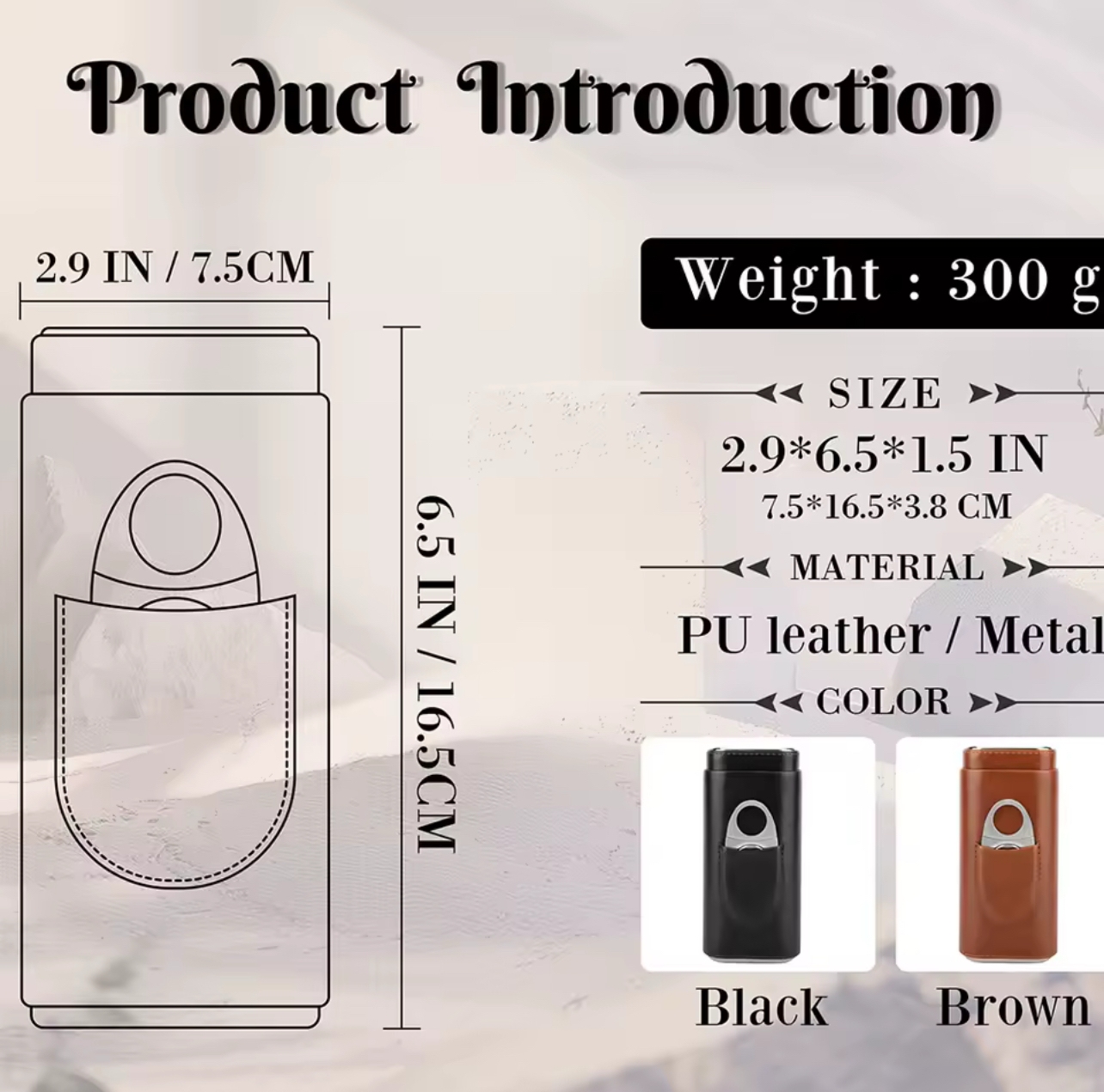 Personalized Cigar Case & Cutter