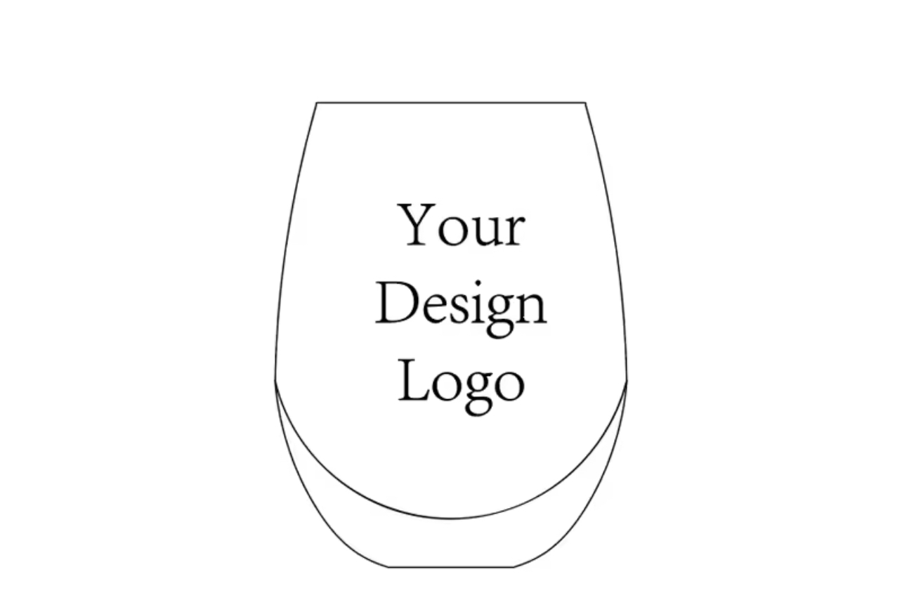Personalized Stemless Wine Glass