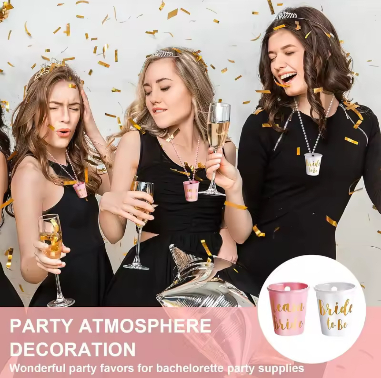 Bachelorette Party Plastic Shot Glasses (set of 12)