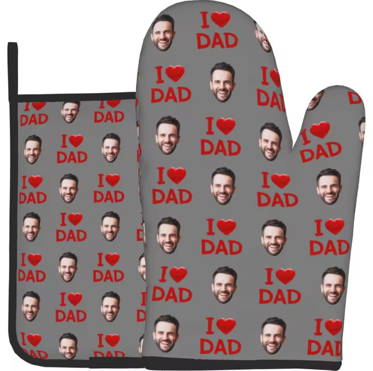 Personalized Love Face Mittens