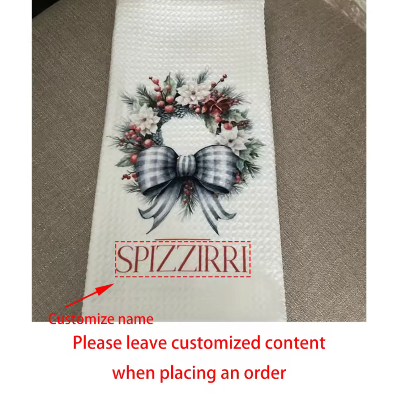 Personalized Tea Towel