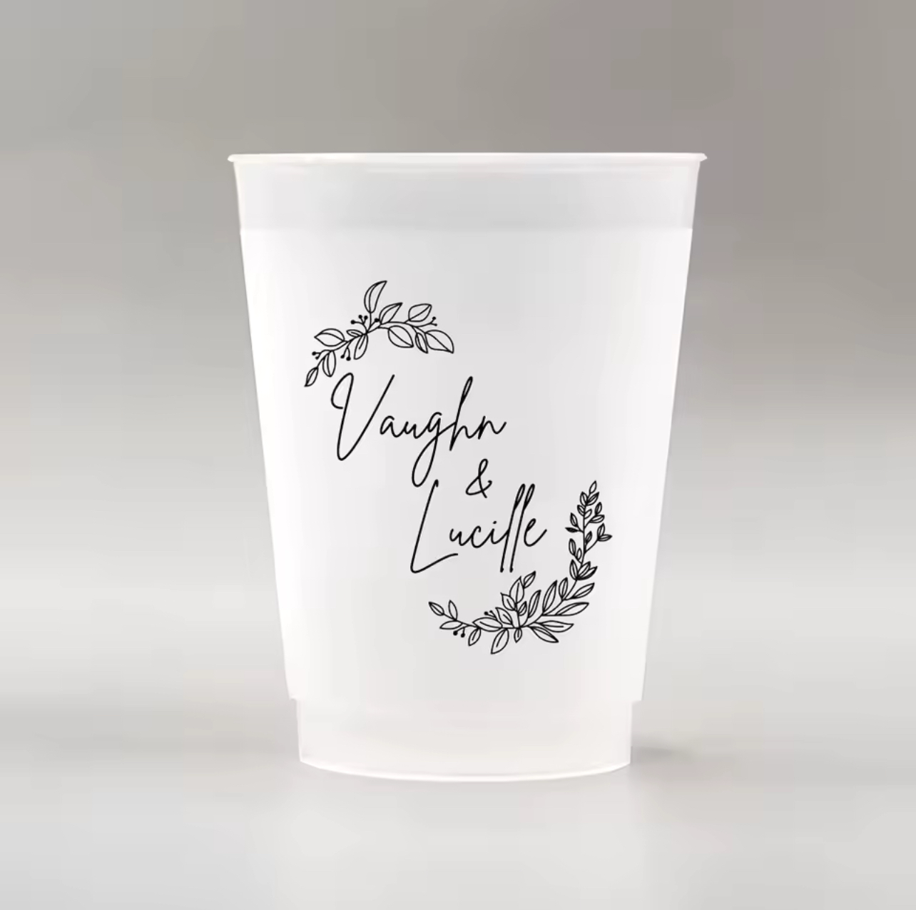 Personalized Disposable Plastic Cups (set of 50)