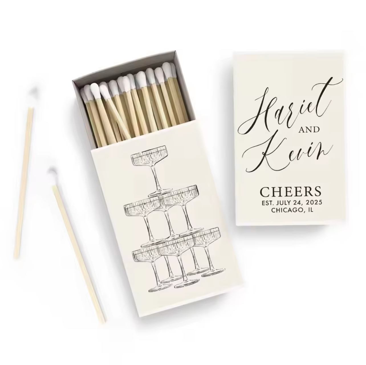Personalized Match Boxes (set of 50)