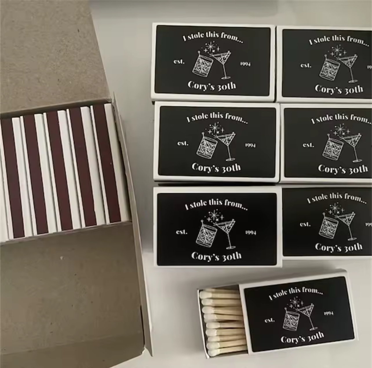 Personalized Match Boxes (set of 50)