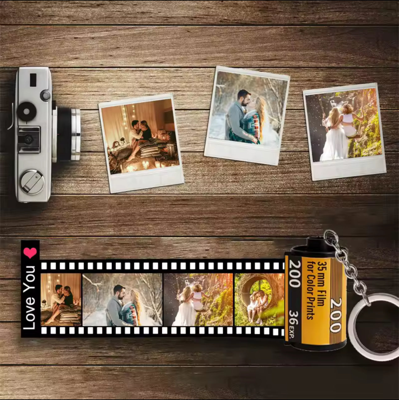 Personalized Pictures Film Roll (Up To 15 Photos)