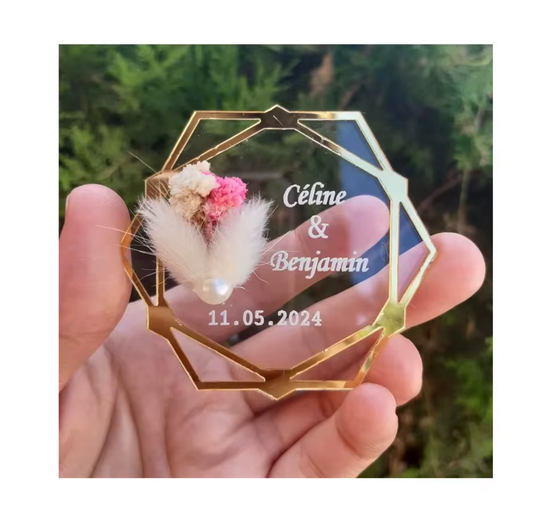 Save The Date - Shape Acrylic Magnets (set of 100)