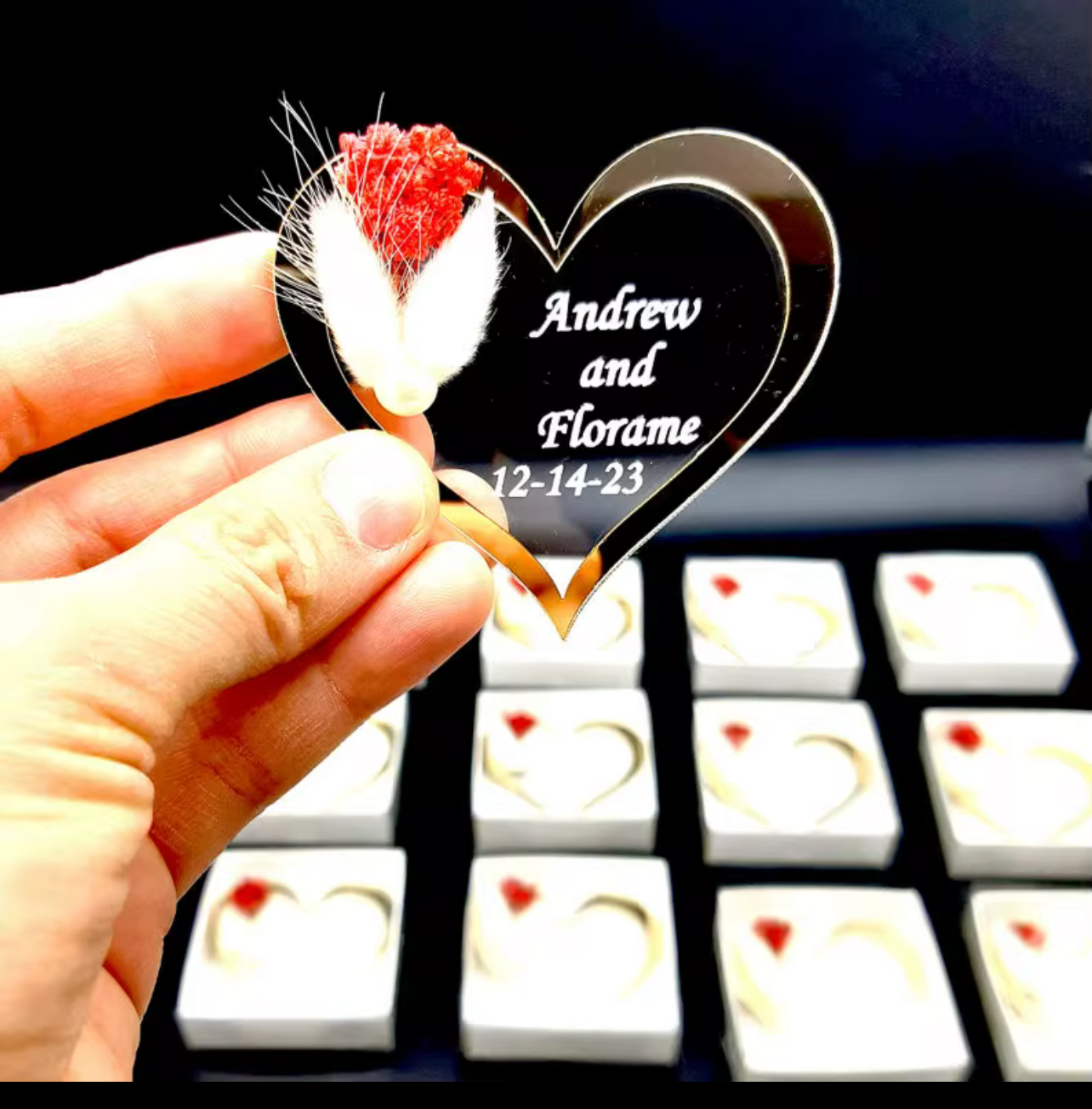 Save The Date - Shape Acrylic Magnets (set of 100)