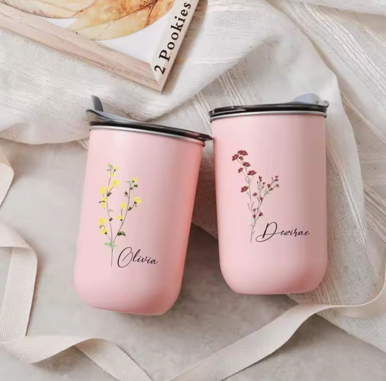 Personalized Cups with Lid
