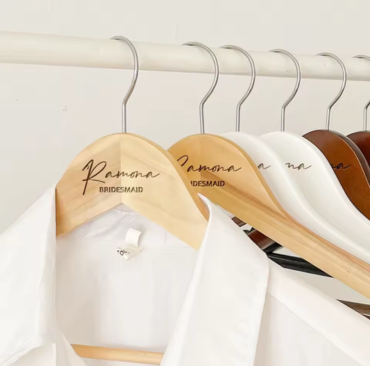 Personalized Engraved Wooden Hanger