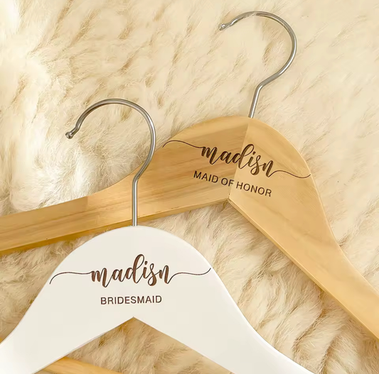Personalized Engraved Wooden Hanger