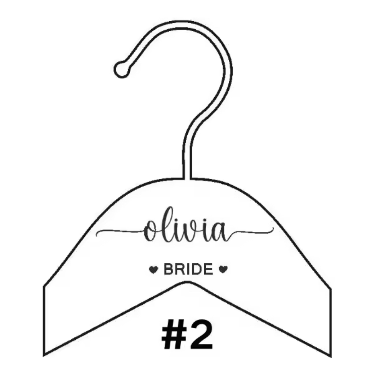 Personalized Engraved Wooden Hanger