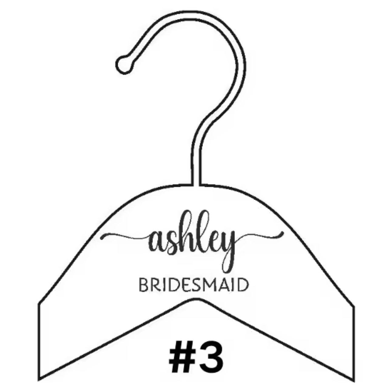 Personalized Engraved Wooden Hanger