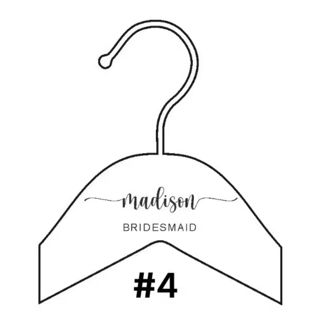 Personalized Engraved Wooden Hanger