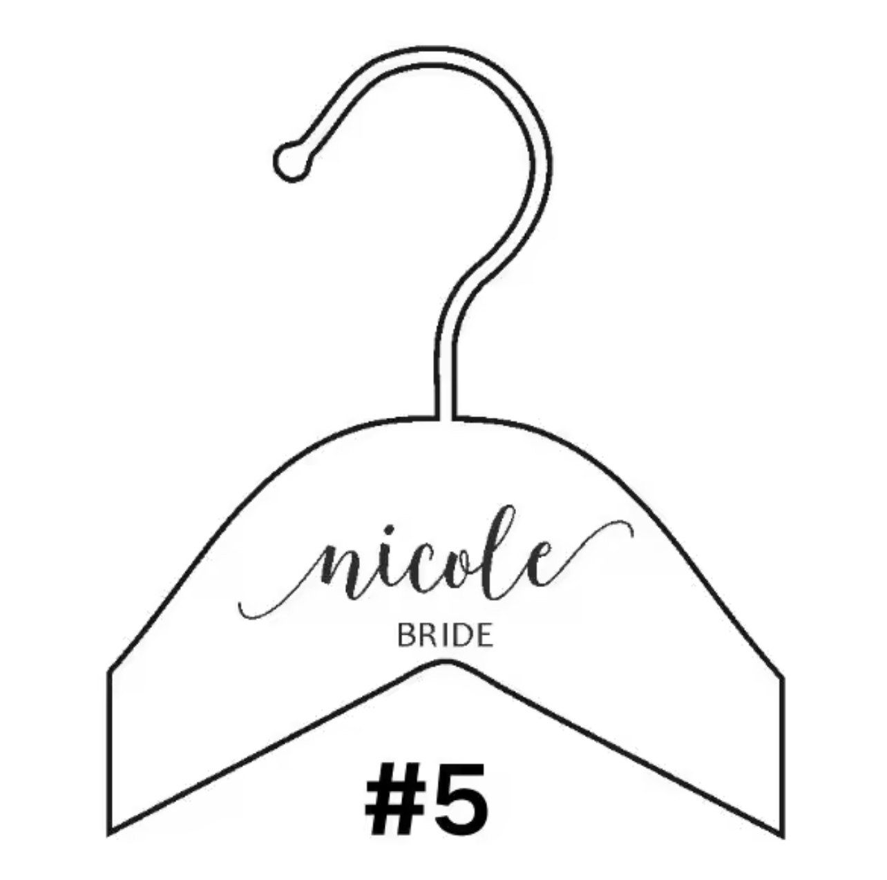 Personalized Engraved Wooden Hanger
