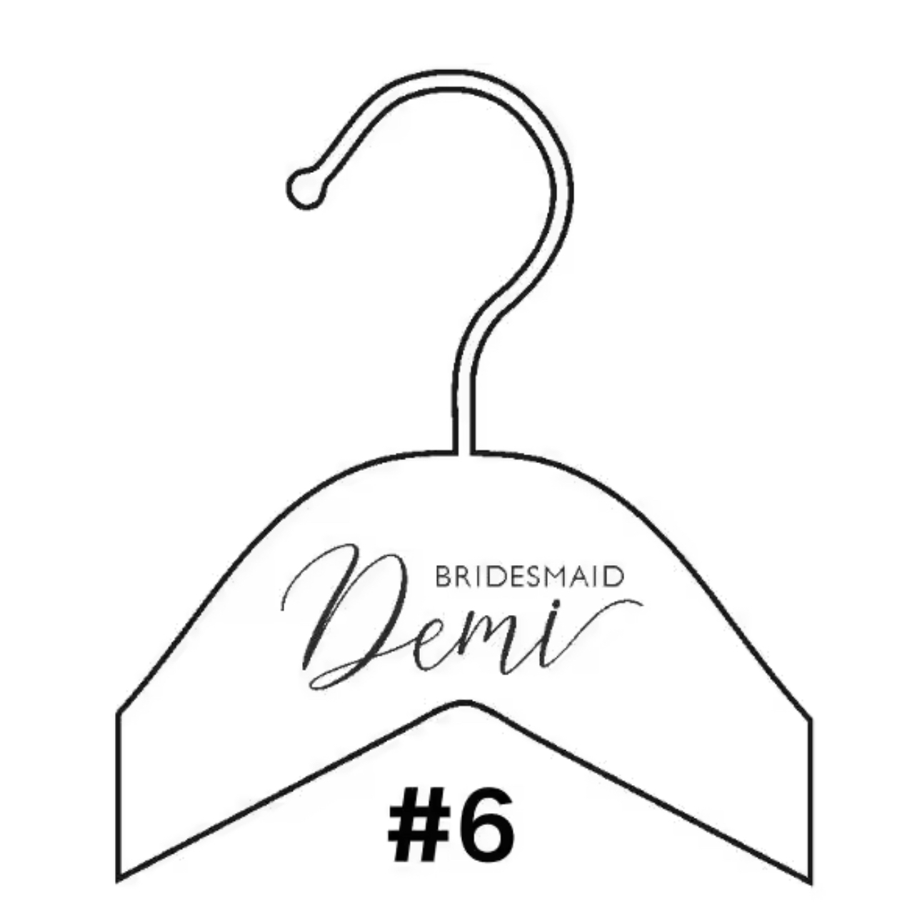 Personalized Engraved Wooden Hanger