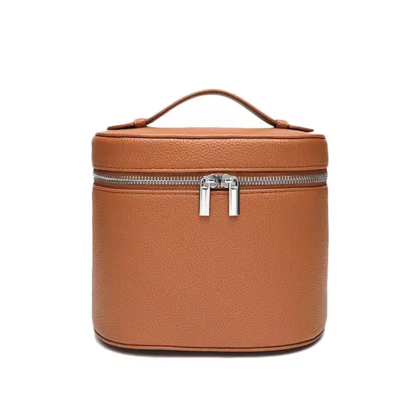 Personalized Leather Makeup Bag
