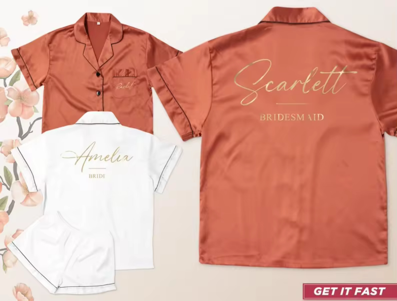 Personalized Short Pyjama set (2pcs)