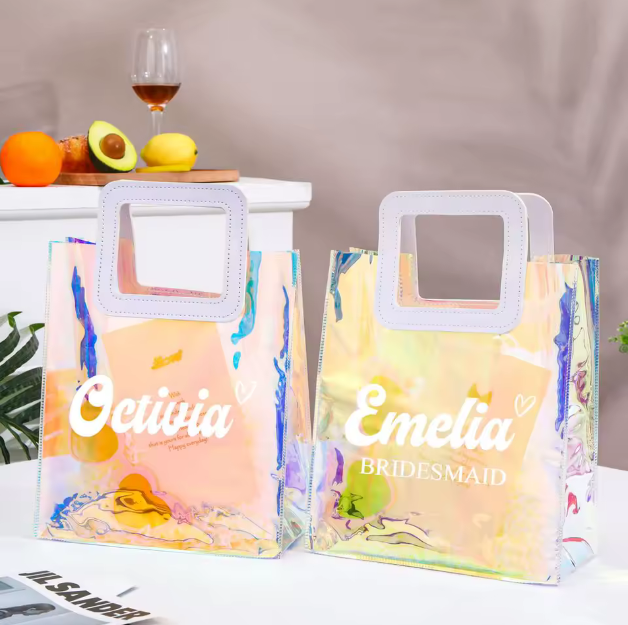 Personalized Clear Gift Bag